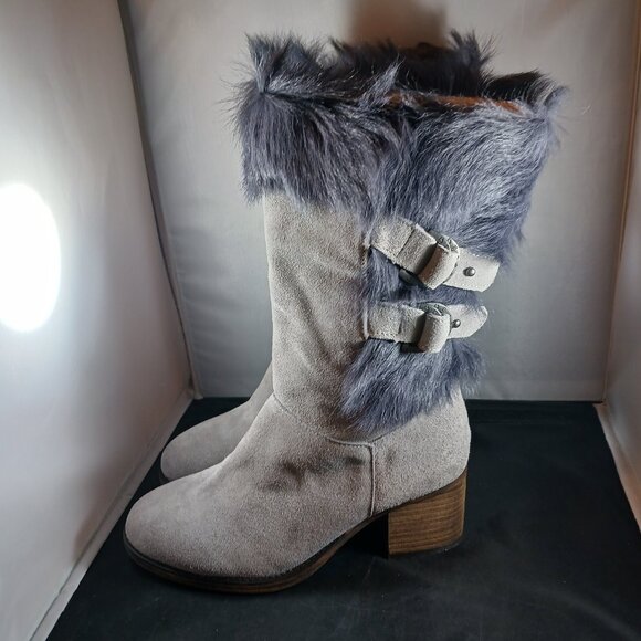 BearPaw Madeline Gray Fog Women's Tall Boot size 8M - Picture 3 of 15